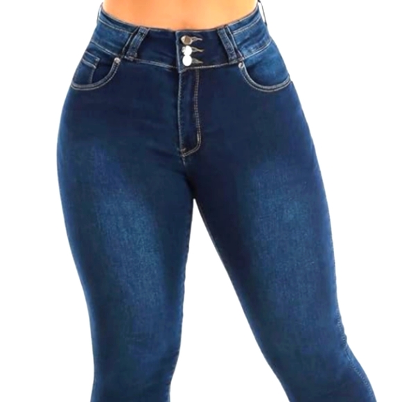 Skinny Jeans,High Waist, Butt Lifting, Size L Junior/ Adult M - Picture 1 of 11